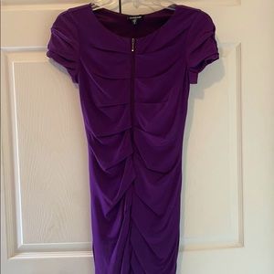 Bebe Dress Purple XS Bodycon